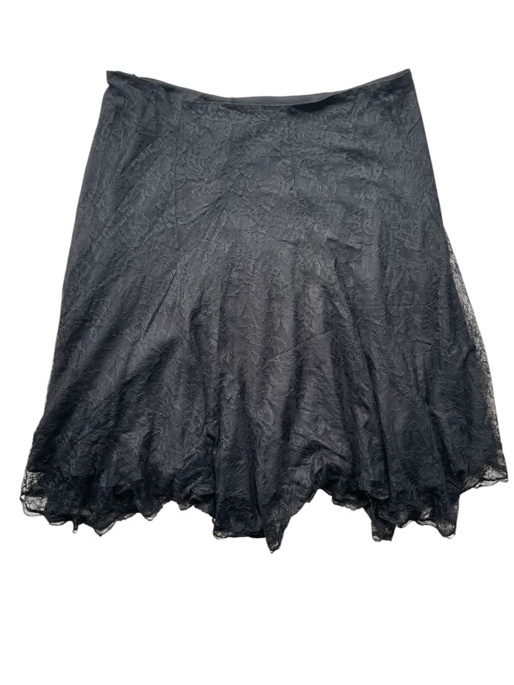Lauren Ralph Lauren Black Lace Overlay Skirt Size 14 - Picture 3 of 7